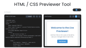 Featured image for HTML CSS Previewer Tool