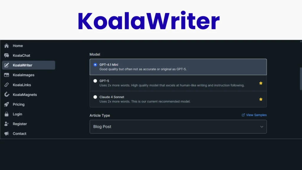 KoalaWriter Review Image 