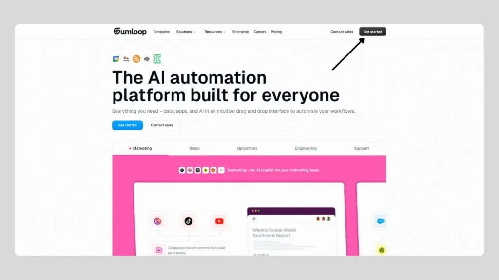 image to show "Sign up and get created"